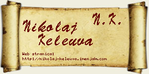 Nikolaj Keleuva vizit kartica
